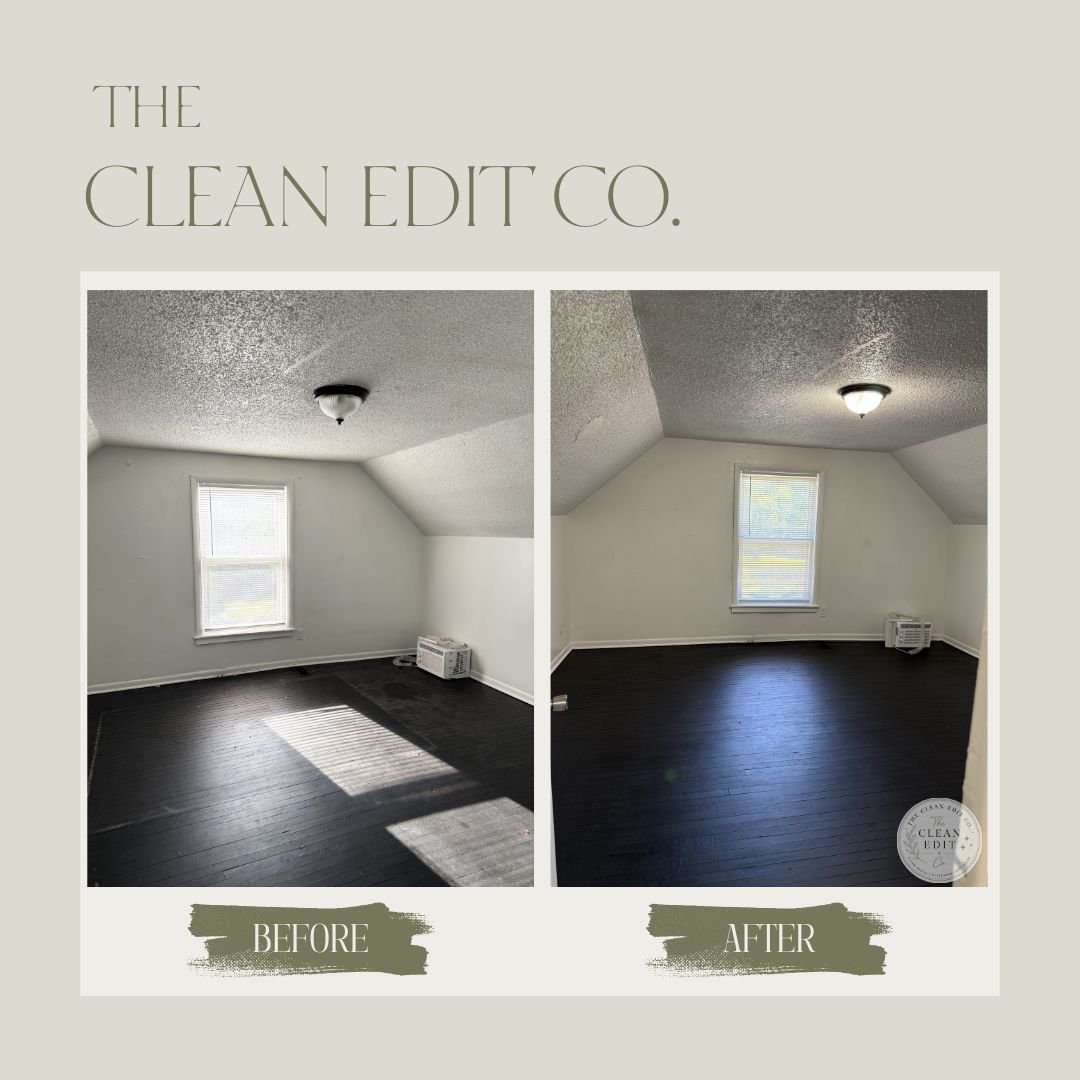 Loft Floor Restoration — before and after by The Clean Edit Co.