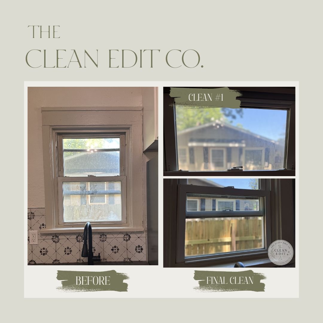 Streak-Free Windows — before and after by The Clean Edit Co.
